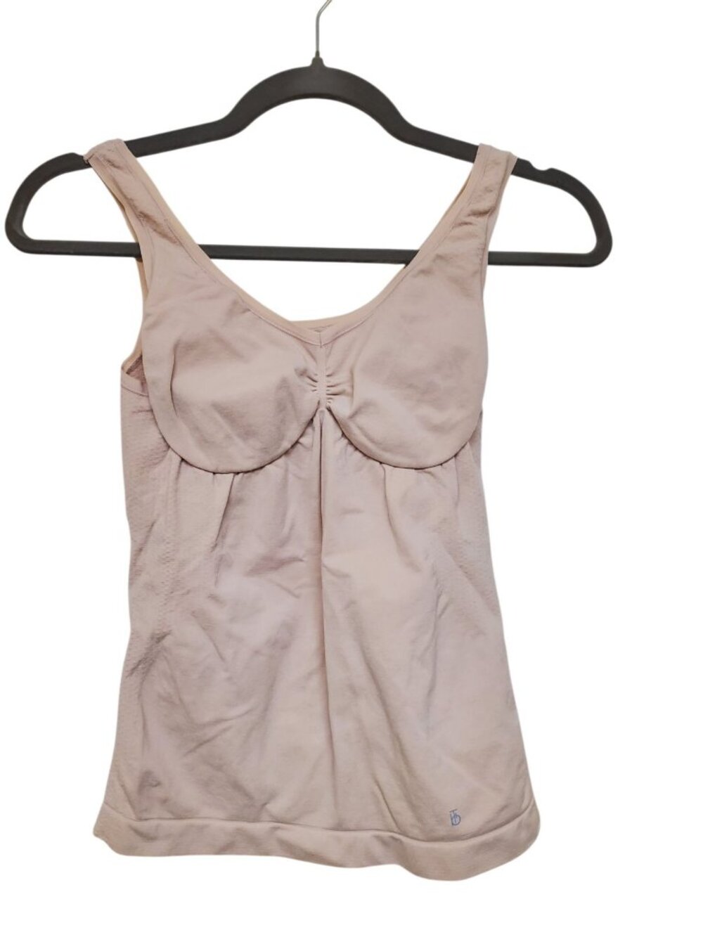 Barely There 4214 Breathe Shaping Cami Beige Nude Wireless Tank Women's L